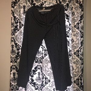 Maxine Nichols,black and white striped flowy pants